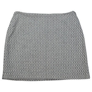 Gap Wom Sz 2 Mini Skirt Black White Diamond Print Lined Party 2000s College EUC